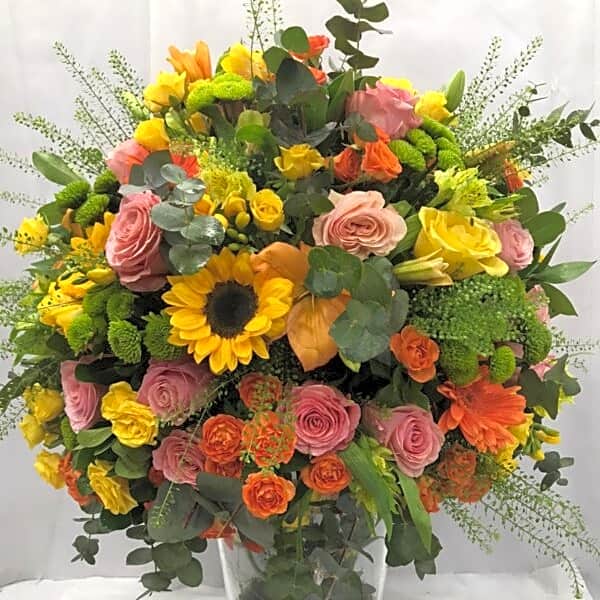 Mix flowers with glass N view 1