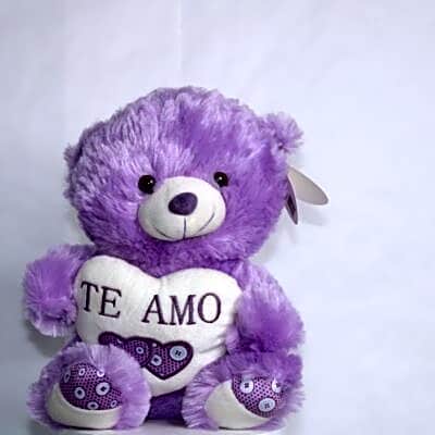 Teddy Bear violet light color N view 1