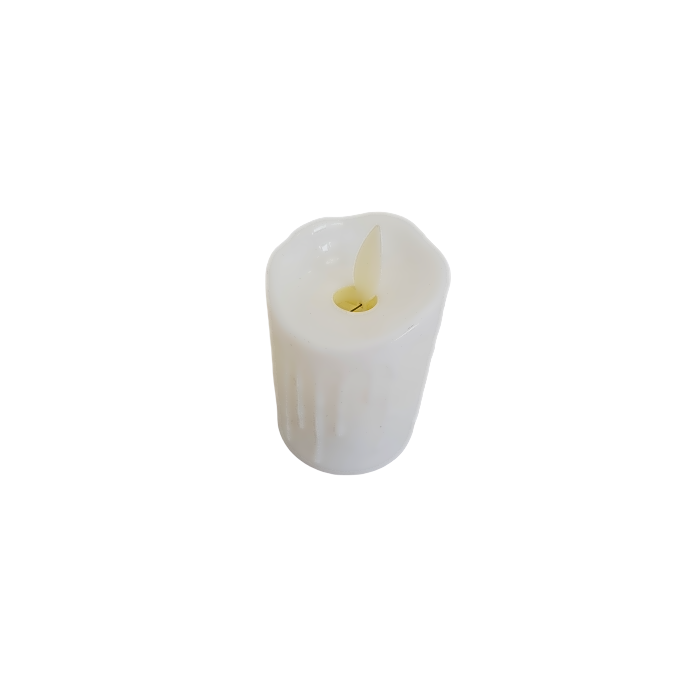 White color candle view 1