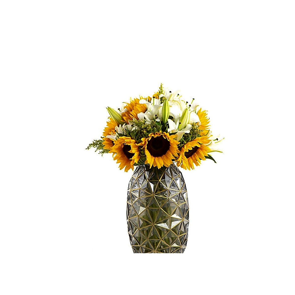 Lilly Solidago Sunflower Vase. view 1