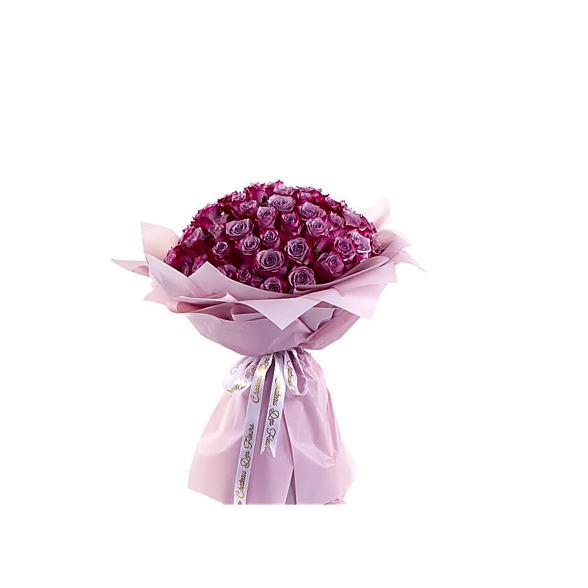 Purple rose bouquet. view 1