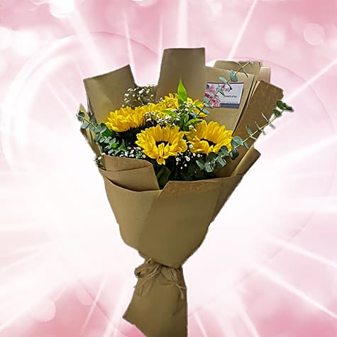 Sunflower bouquet. view 1
