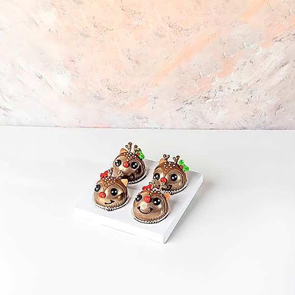 Cute Reindeer Hot Chocolate Bombs  by NJD view 1