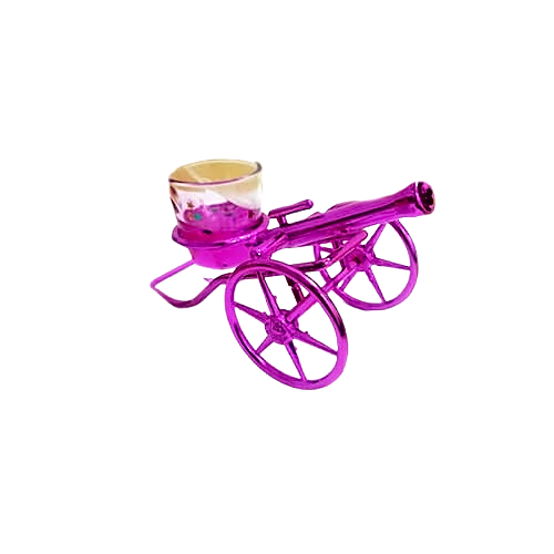 Decorative candle cannon candle holder view 1