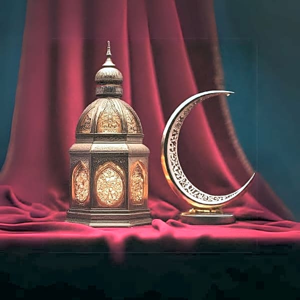 Ramadan lantern& Crescent of Ramadan view 1