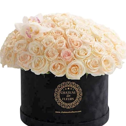 Box Ohara Flowers White view 1