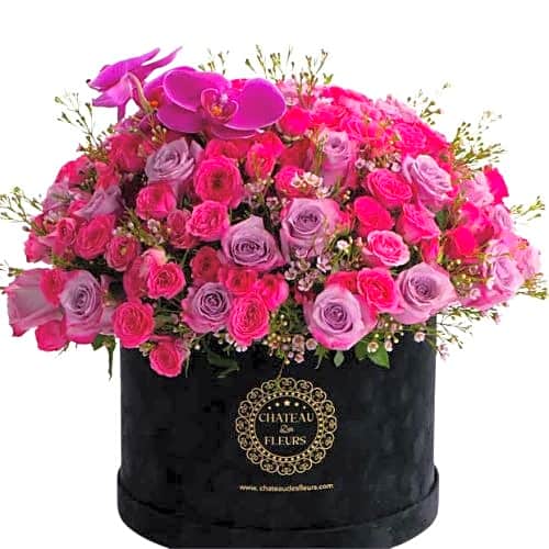 Box Flowers Purple view 1
