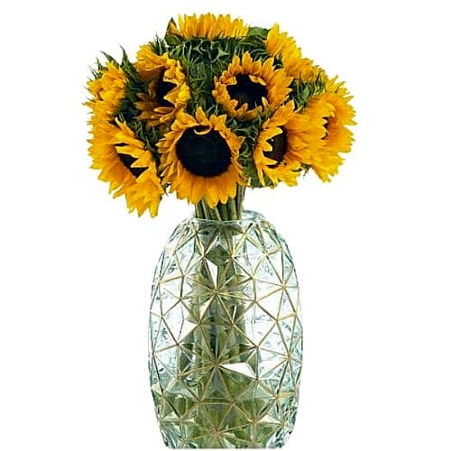 Sunflower vase view 1