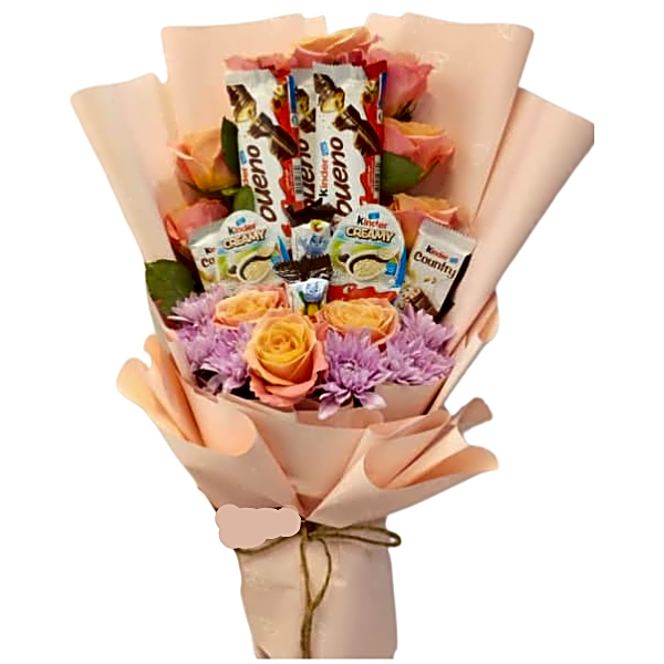 Roses and chocolate view 1