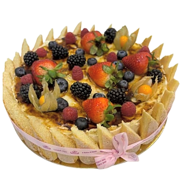 vanilla custard cake view 1