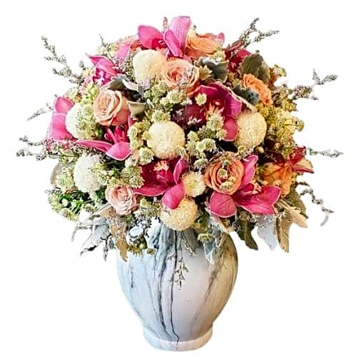 ELEGANT FLOWERS IN VASE view 1