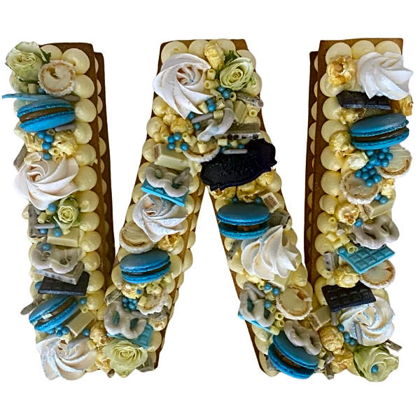 Letter W Shaped Cake view 1