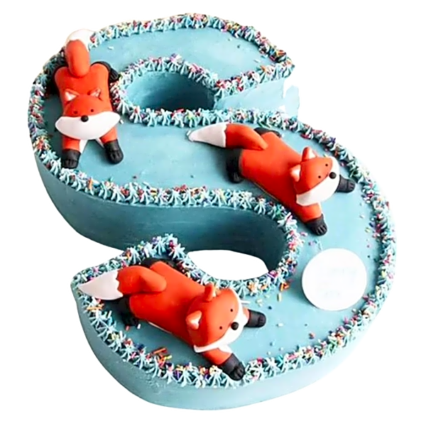 Letter S Shaped Cake view 1