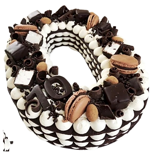 Letter O Shaped Cake view 1