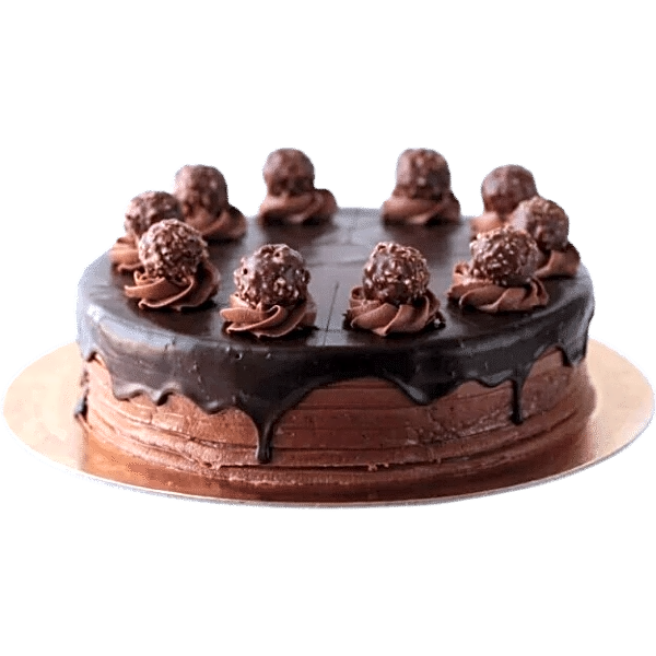 Ferrero Rocher cake view 1