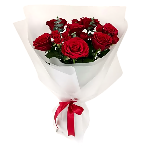 Bouquet of red roses 1027 view 1