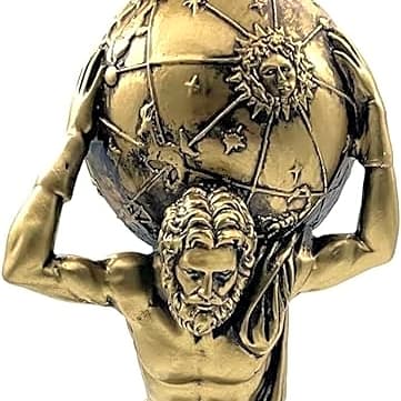 Atlas Statue a Greek Titan view 1