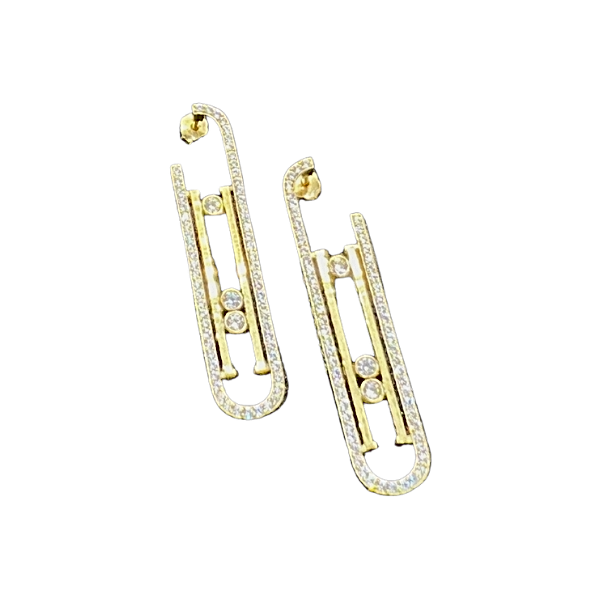 Gold Earrings 2 view 1