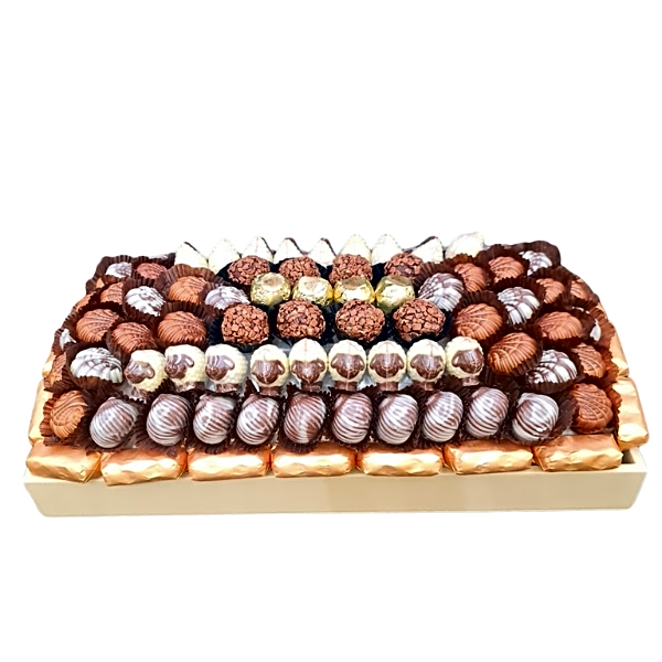 Rectangular chocolate tray view 1