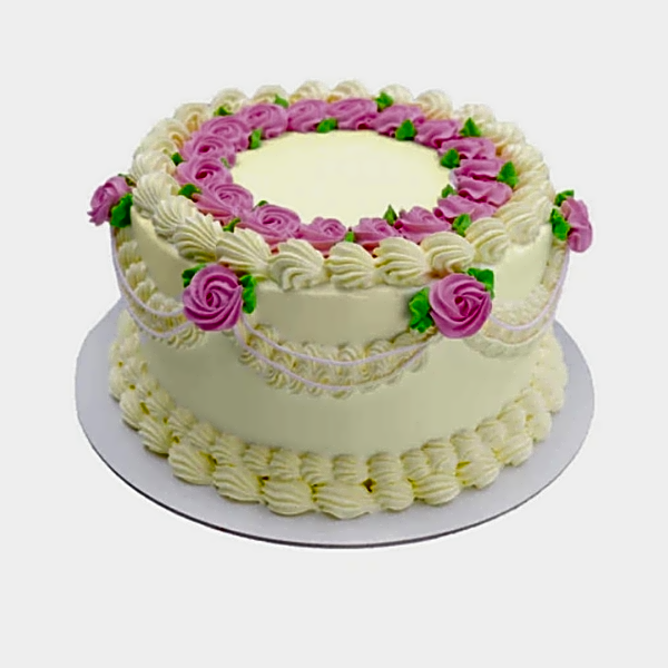 rose vintage cake view 1