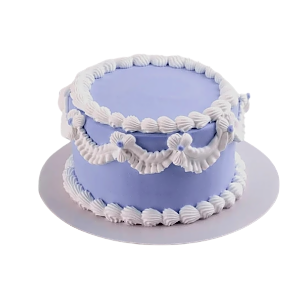 ribbon vintage cake view 1