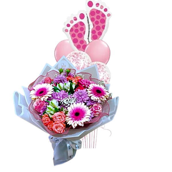 Bouquet of flowers for the newborn 1 view 1