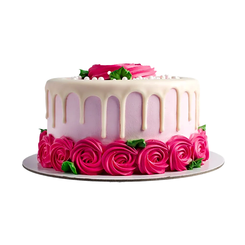 Blush Rose Cake view 1