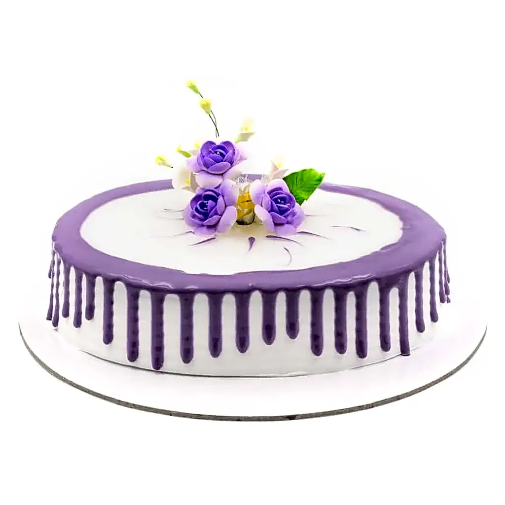 Purple Drip Cake view 1