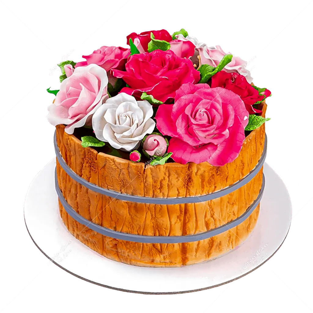Flower Basket Cake view 1