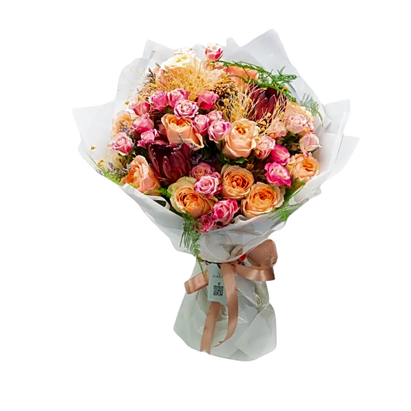 Assorted Roses Bouquet view 1
