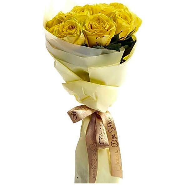Yellow rose bouquet1 view 1