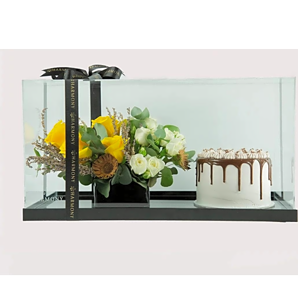 Sunset White Chocolate Cake Bundle view 1