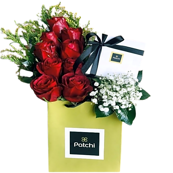 Patchi 250 grams 9 roses view 1