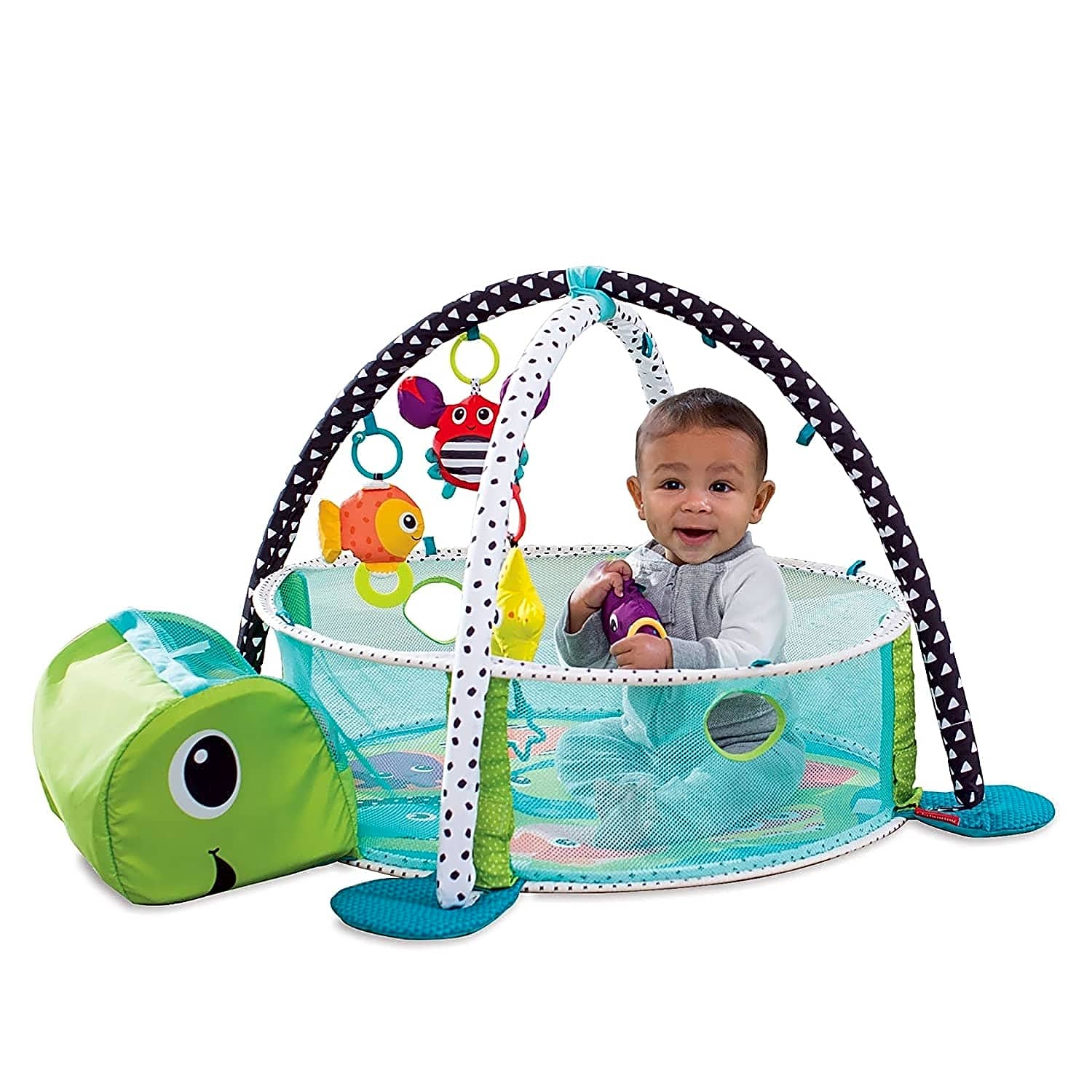 Little Angel 3in1 Baby Activity gym with ball pit Hippo view 1