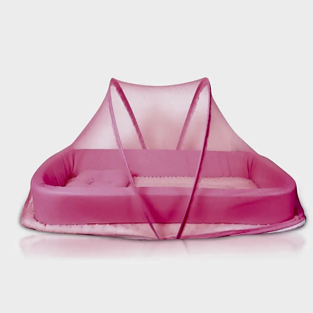 Little Angel Baby Bed with Comfy Padding Bassinet - Pink view 1