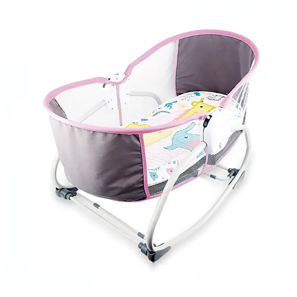 Yaya Duck Babylove Baby Rocking Bassinet - Pink view 1