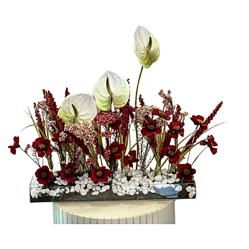 flower basket with special flowers view 1