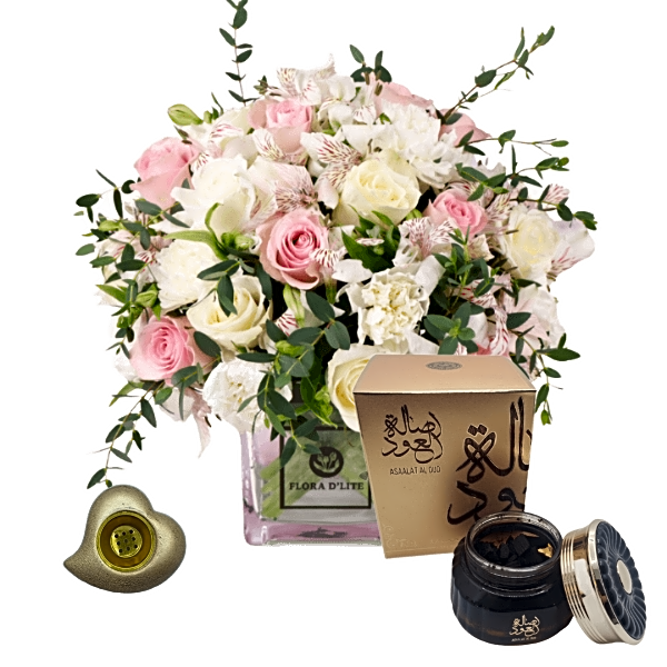 Corporate Gifts mubkhara with bokhoor and flowers 7 view 1