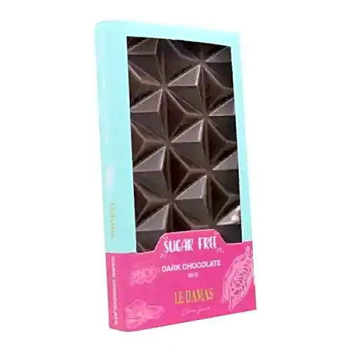 Sugar free Dark chocolate view 1