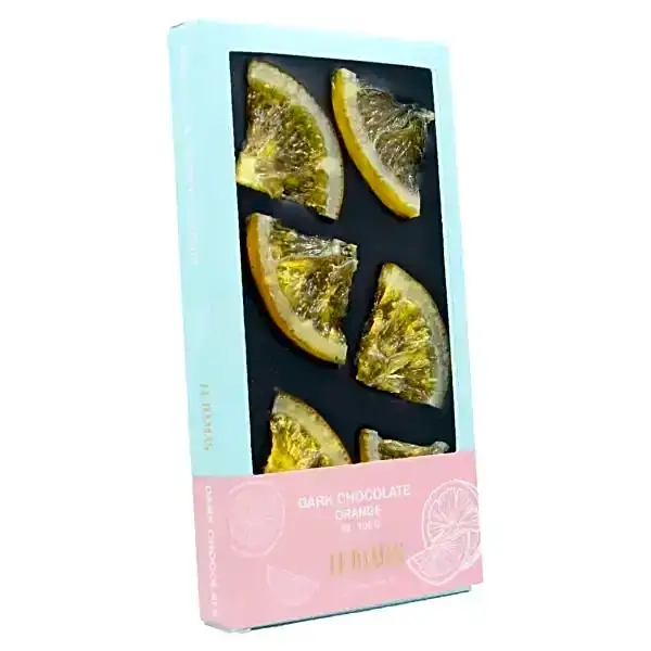 Dark chocolate orange view 1