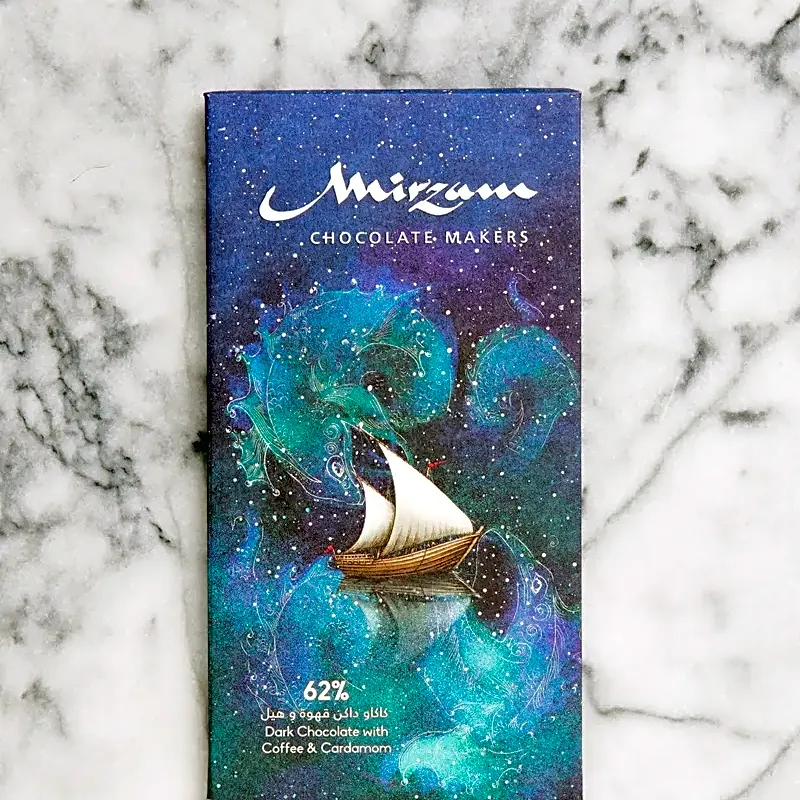 62% Dark Chocolate with Cardamom and Coffee view 1