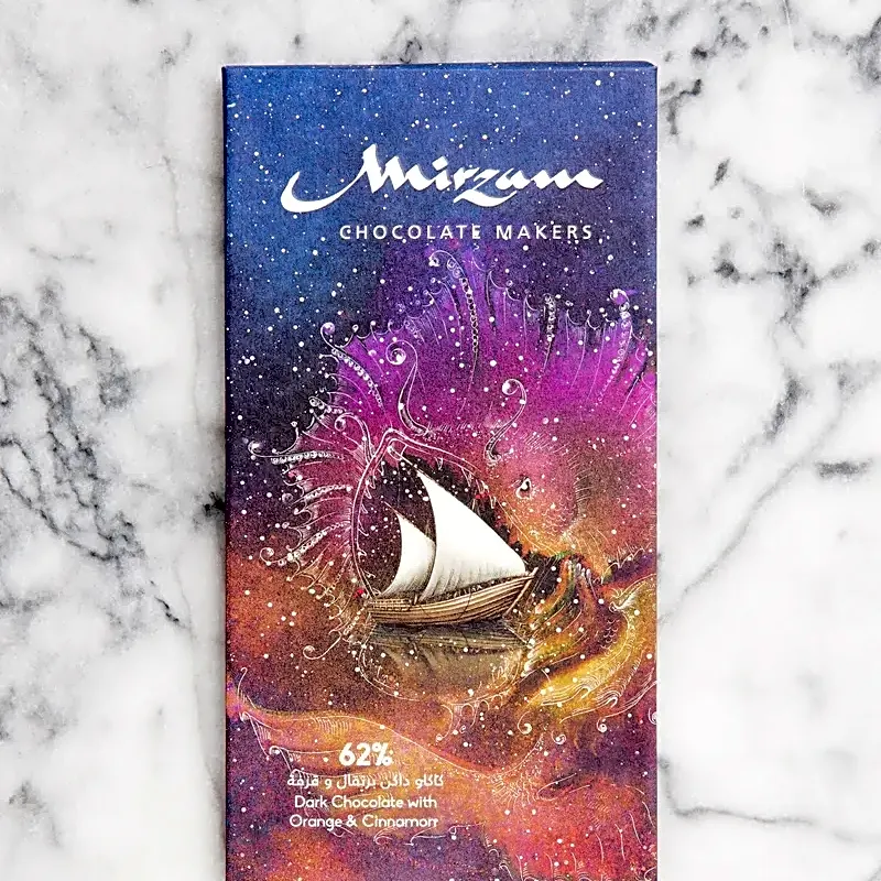 62% Dark Chocolate with Orange & Cinnamon view 1
