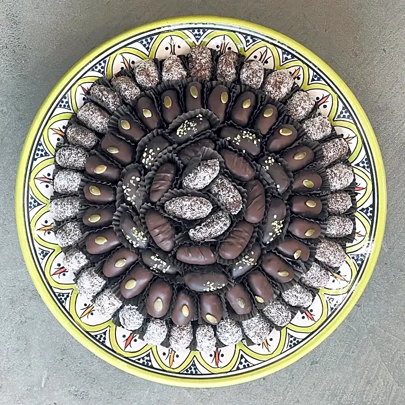 By The Stars Dark Chocolate Dates Tray view 1