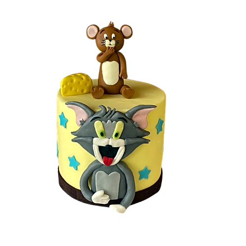 Tom and Jerry birthday cake view 1