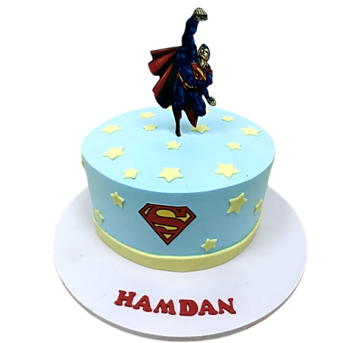 Superman cake view 1