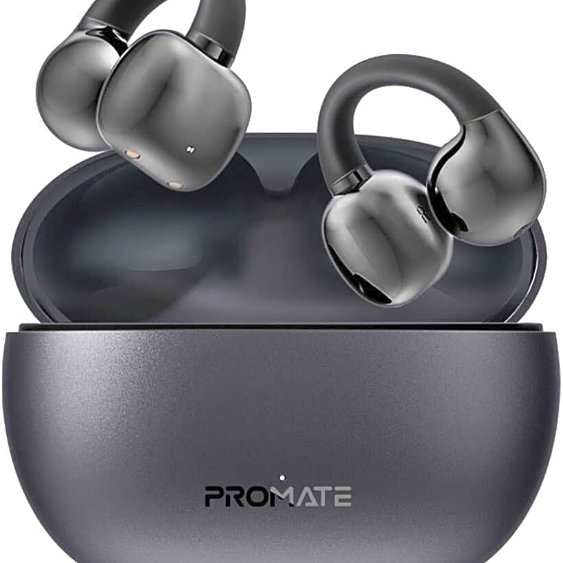 Promate AudioFit™ Open Ear Clip On TWS Earbuds w/ IntelliTouch, view 1