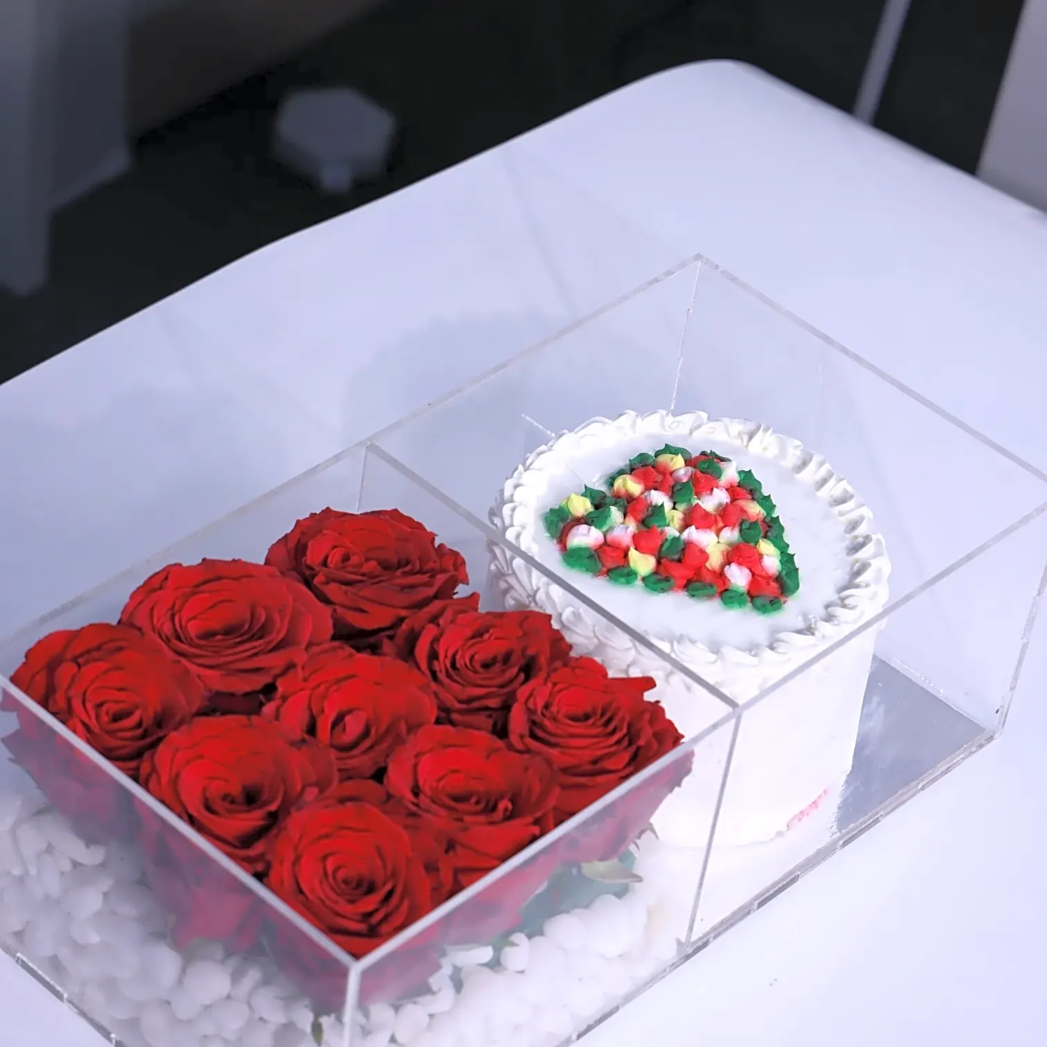 Birthday mini cake with Flowers trend !#! view 1