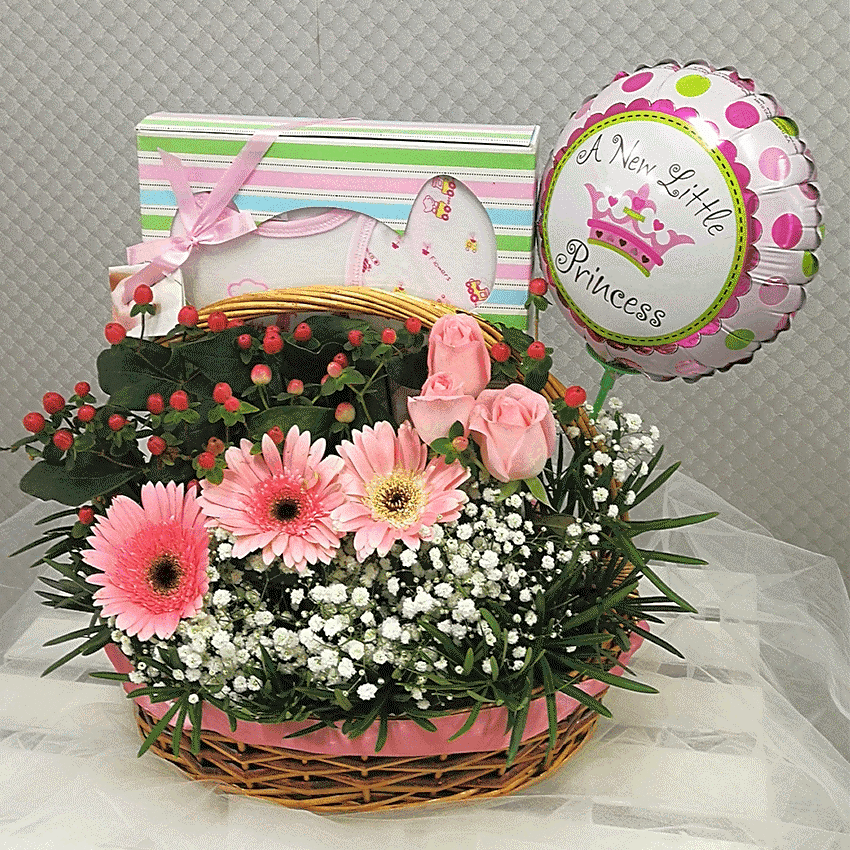 NB1001 New Born Hamper Arrangement view 1