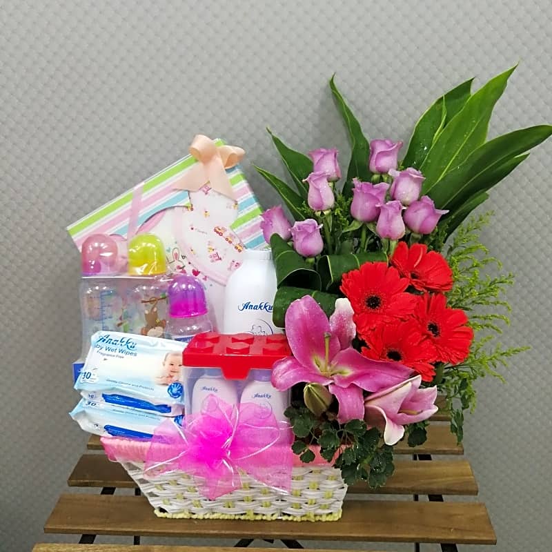 NB2002 New Born Hamper Arrangement view 1