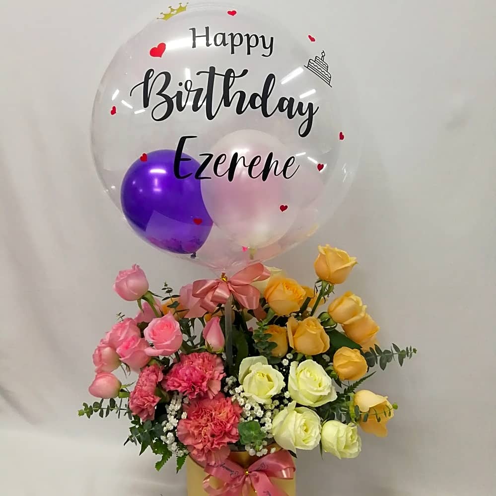 BA020 Hot Air Balloon Flower Box view 1